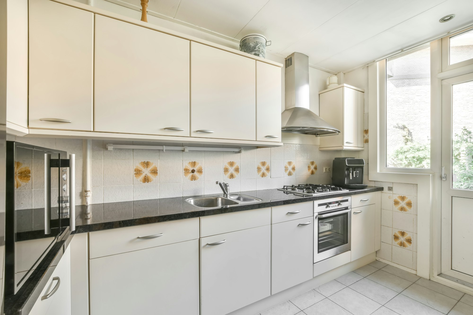 Interior of a kitchen with furniture